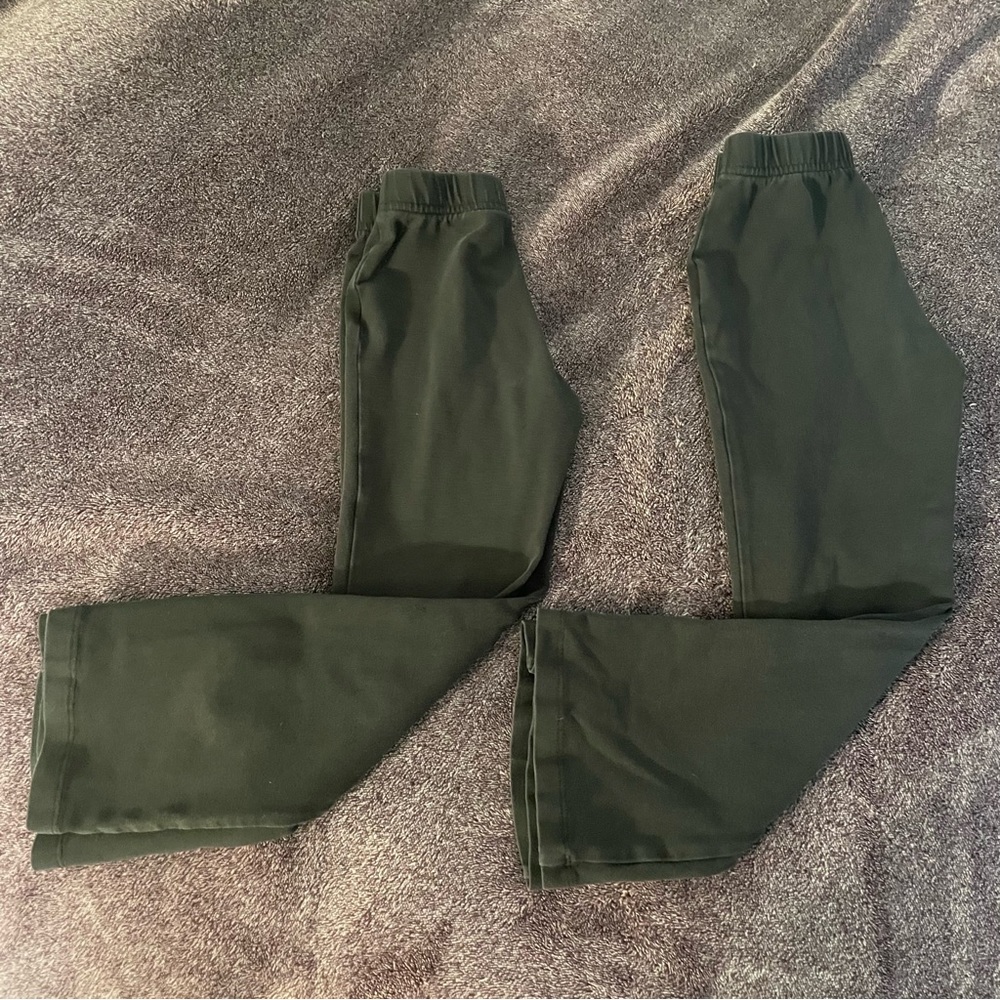 Lands End, 2 pair, yoga flare pants, size 5